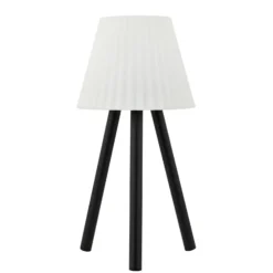 Lámpara de sobremesa Lindby LED para exteriores Jaimy, batería recargable,