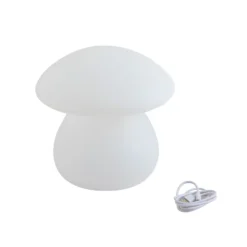Lámpara de sobremesa Lindby LED recargable para exteriores Vernate, RGBW,