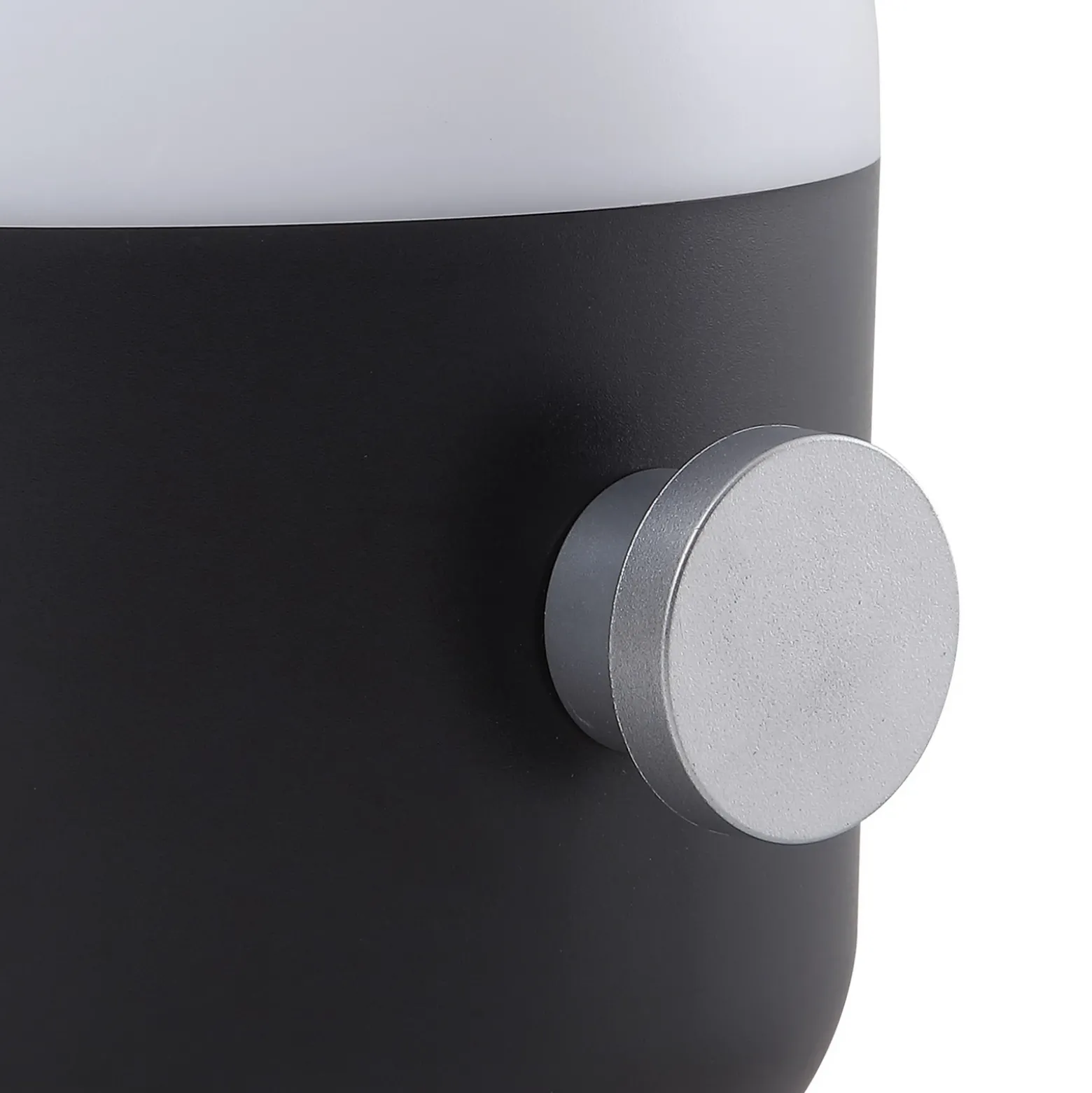 Lámpara de sobremesa recargable Lindby LED para exteriores Isaline, negra,