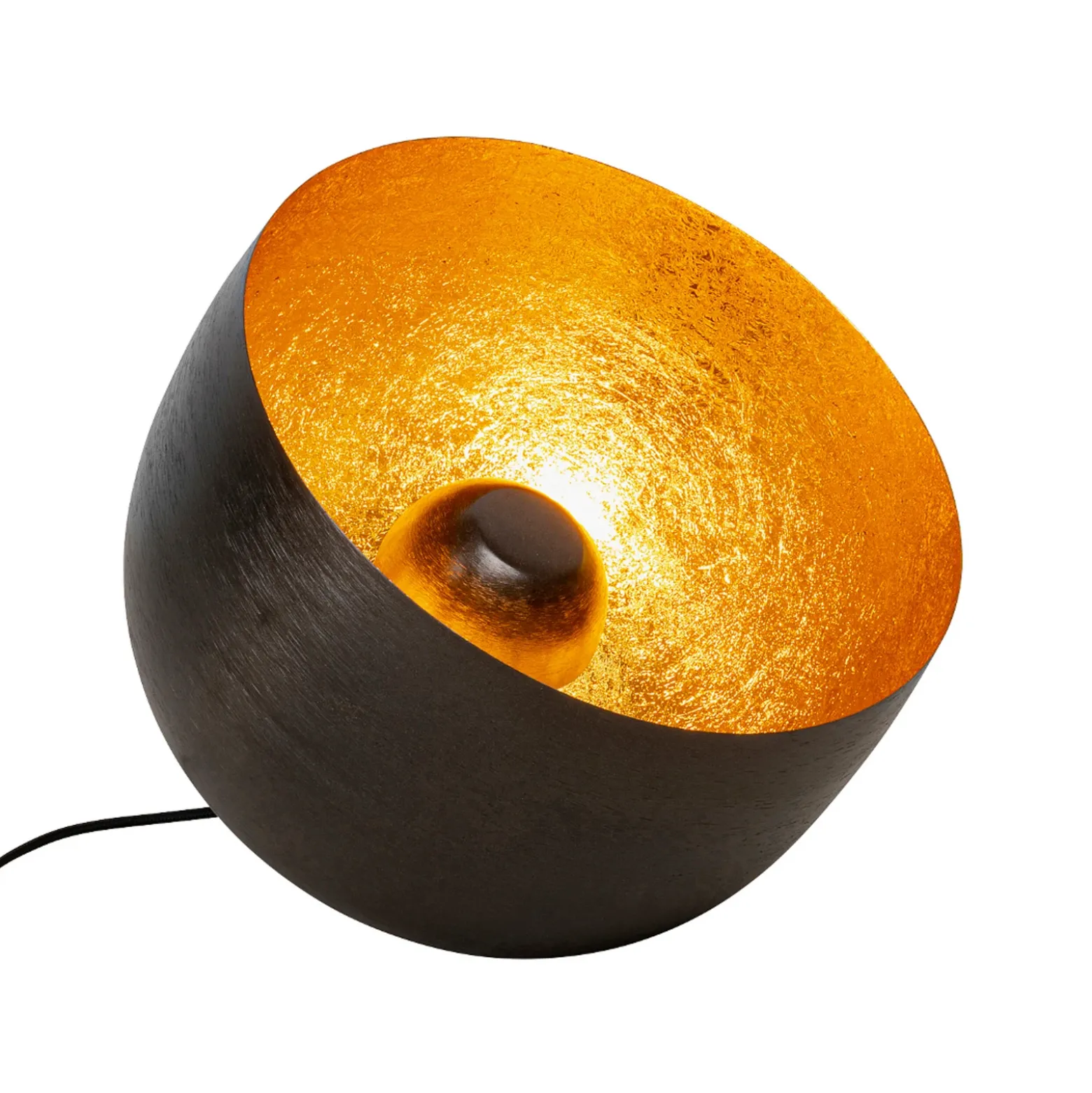 Lámpara de suelo Kare Apollon, negra, Ø 35 cm