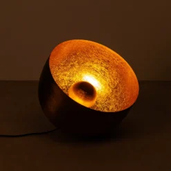 Lámpara de suelo Kare Apollon, negra, Ø 35 cm