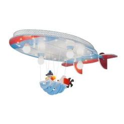 Lámpara de techo Aeronave con Joe azul-rojo-blanco