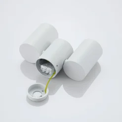 Lámpara de techo Arcchio Gesina, 2 luces, blanco, aluminio, 17,5 cm
