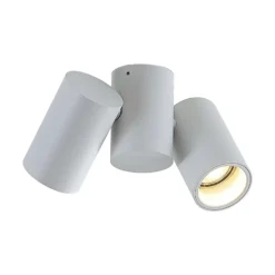 Lámpara de techo Arcchio Gesina, 2 luces, blanco, aluminio, 17,5 cm