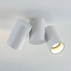 Lámpara de techo Arcchio Gesina, 2 luces, blanco, aluminio, 17,5 cm