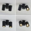 Lámpara de techo Arcchio Gesina, 2 luces, negro, aluminio, 17,5 cm