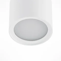 Lámpara de techo Arcchio Walisa, Ø 10 cm, blanca, difusor, GU10