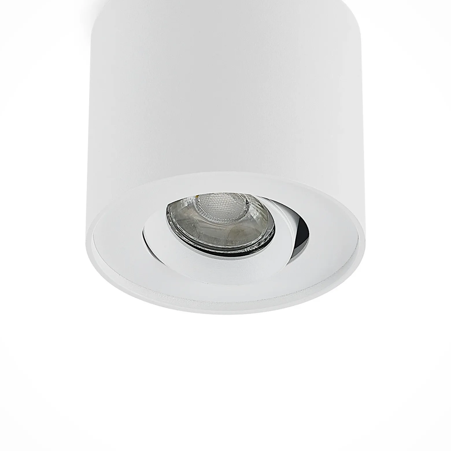 Lámpara de techo Arcchio Walisa, Ø 10 cm, blanco, metal, GU10