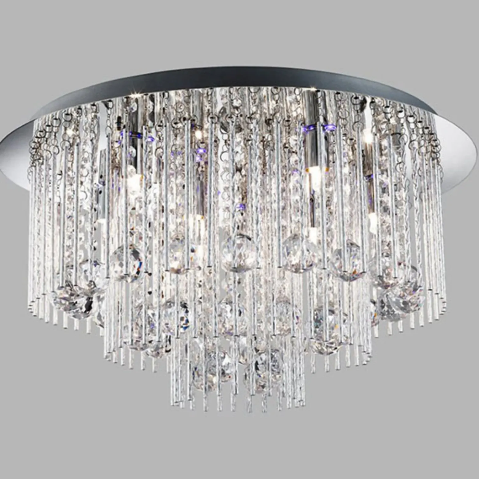 Lámpara de techo Beatrix Cristal con control remoto