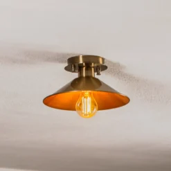 Lámpara de techo Berceste N-662 1 luz Ø24cm oro envejecido