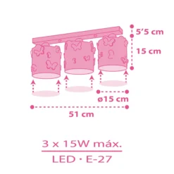 Lámpara de techo Butterfly para la habitación de los niños