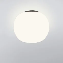 Lámpara de techo Casablanca Acai, blanco/negro, cristal, 21 cm, E27