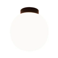 Lámpara de techo Casablanca Acai, blanco/negro, cristal, 16 cm, E27