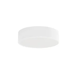 Lámpara de techo Cleo 300, blanca, con sensor, IP54, Ø 30 cm, metal