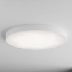 Lámpara de techo Cleo 800, blanco, sensor, IP20, Ø 78 cm, metal