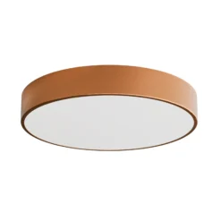 Lámpara de techo Cleo 500, cobre, sensor, IP54, Ø 50 cm, metal