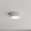 Lámpara de techo Cleo 200, gris, sensor, IP54, Ø 20 cm, metal