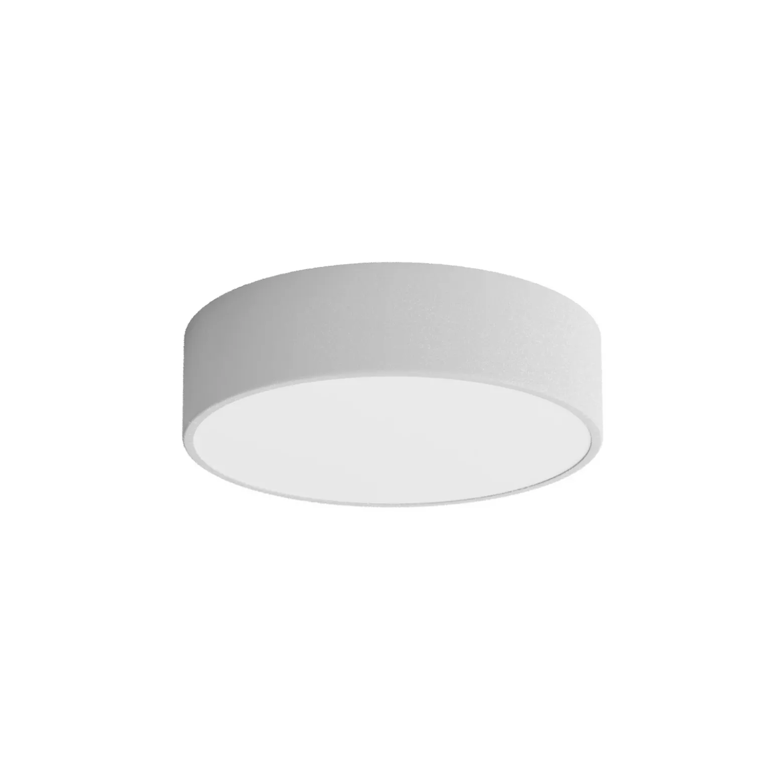 Lámpara de techo Cleo 300, gris, sensor, IP54, Ø 30 cm, metal