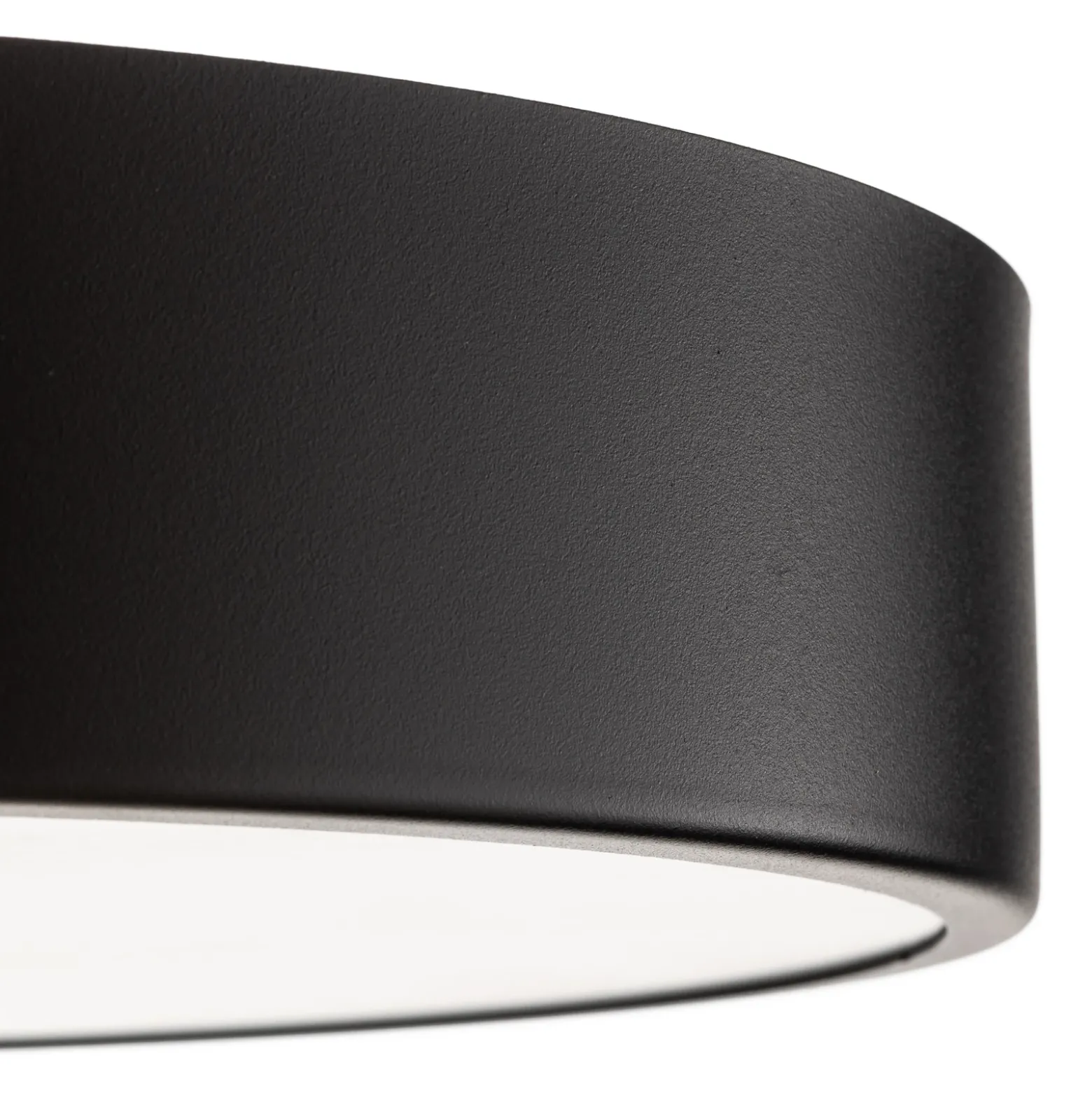 Lámpara de techo Cleo 400, negro, sensor, IP20, Ø 40 cm, metal