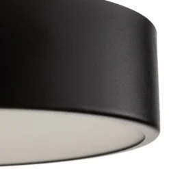 Lámpara de techo Cleo 300, negro, sensor, IP20, Ø 30 cm, metal