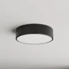 Lámpara de techo Cleo 300, negro, sensor, IP54, Ø 30 cm, metal