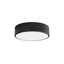 Lámpara de techo Cleo 300, negro, sensor, IP20, Ø 30 cm, metal