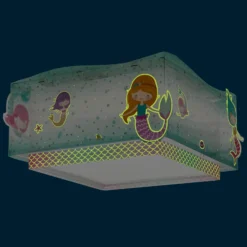 Lámpara de techo Dalber MERMAID, multicolor, de 1 luz