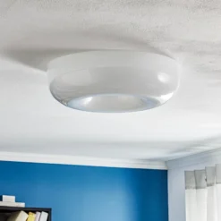 Lámpara de techo de cristal Foscarini Circus grande, Ø 46 cm