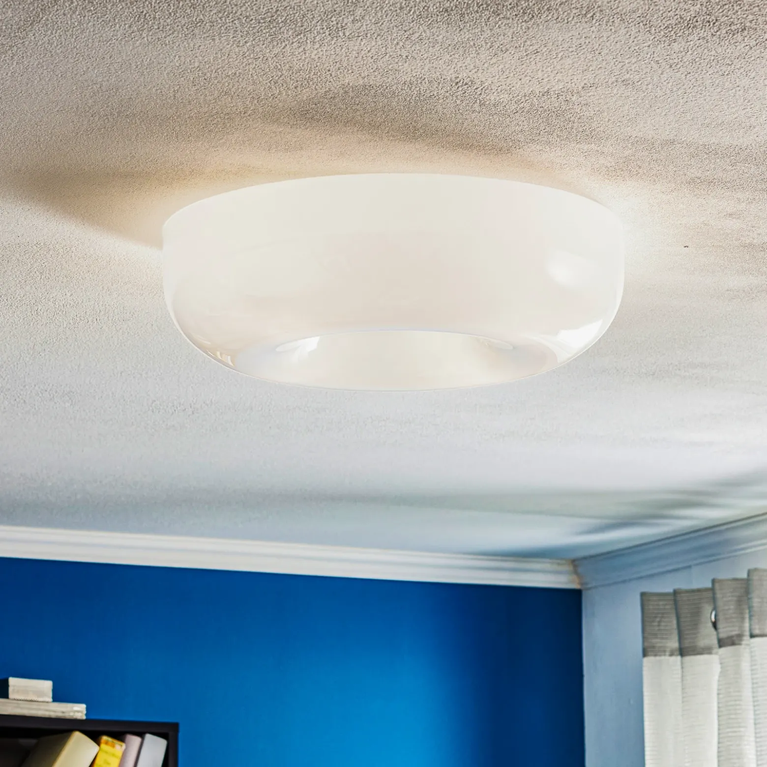 Lámpara de techo de cristal Foscarini Circus grande, Ø 46 cm