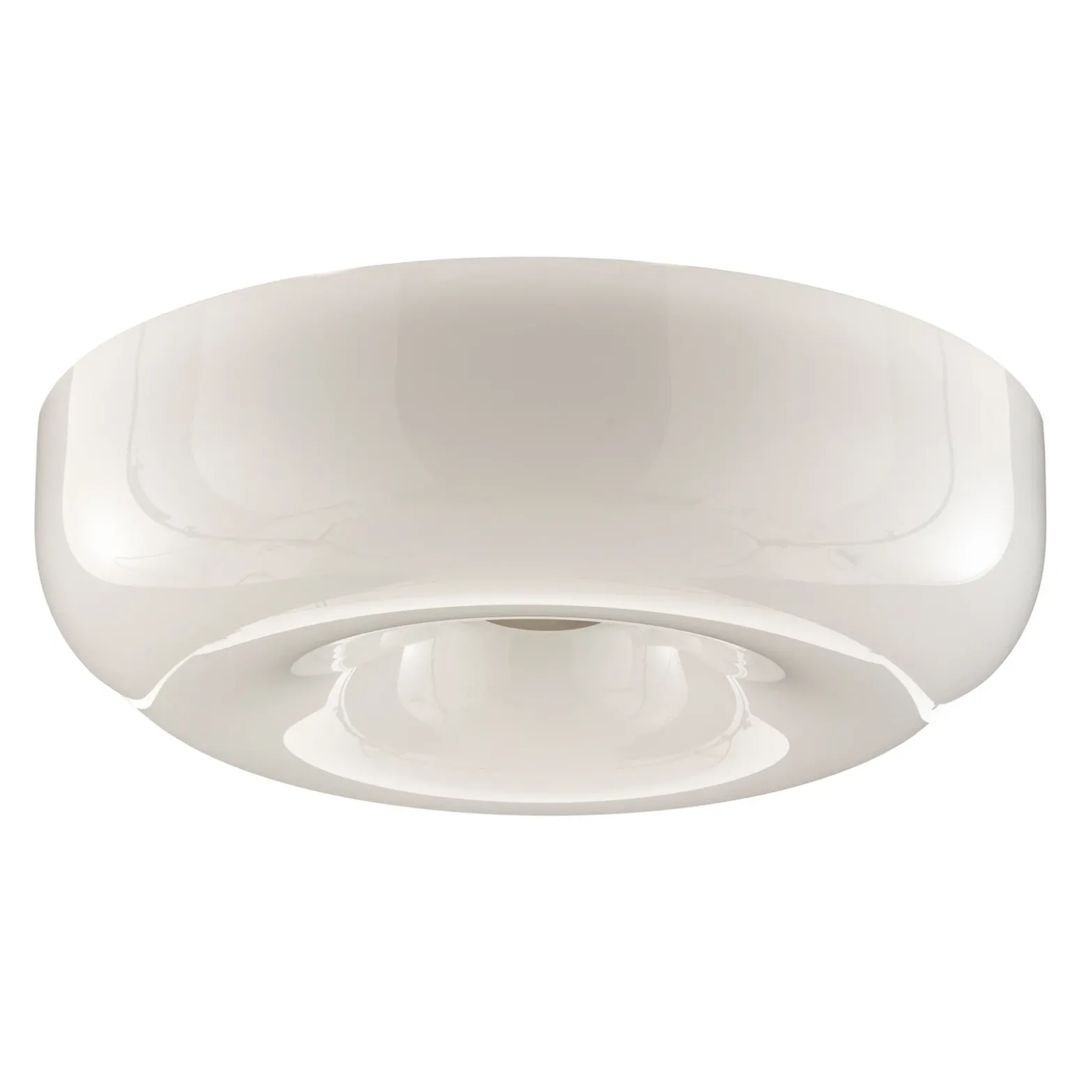 Lámpara de techo de cristal Foscarini Circus grande, Ø 46 cm