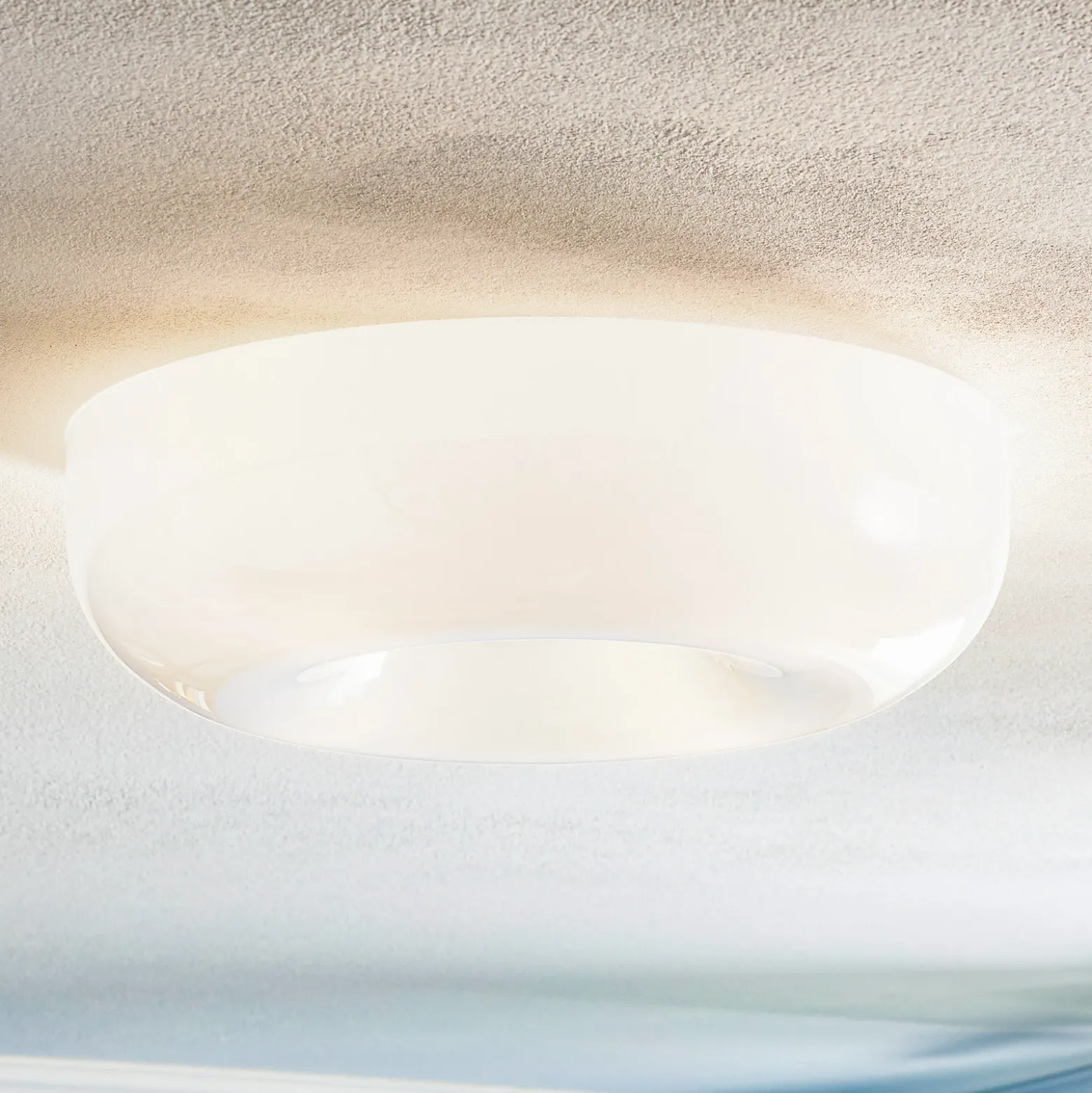 Lámpara de techo de cristal Foscarini Circus grande, Ø 46 cm