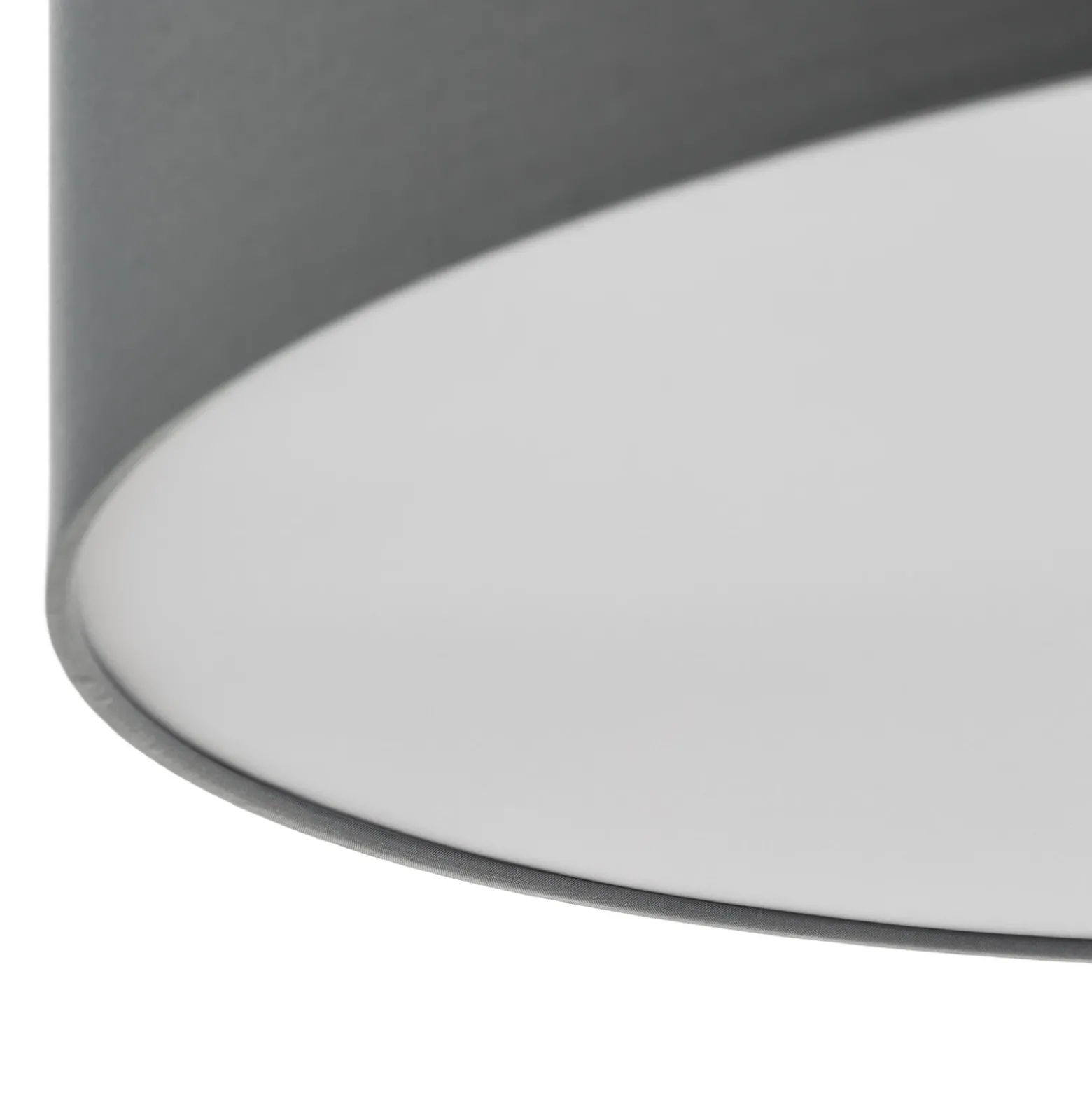 Lámpara de techo de tela Andria, 60 cm, gris claro