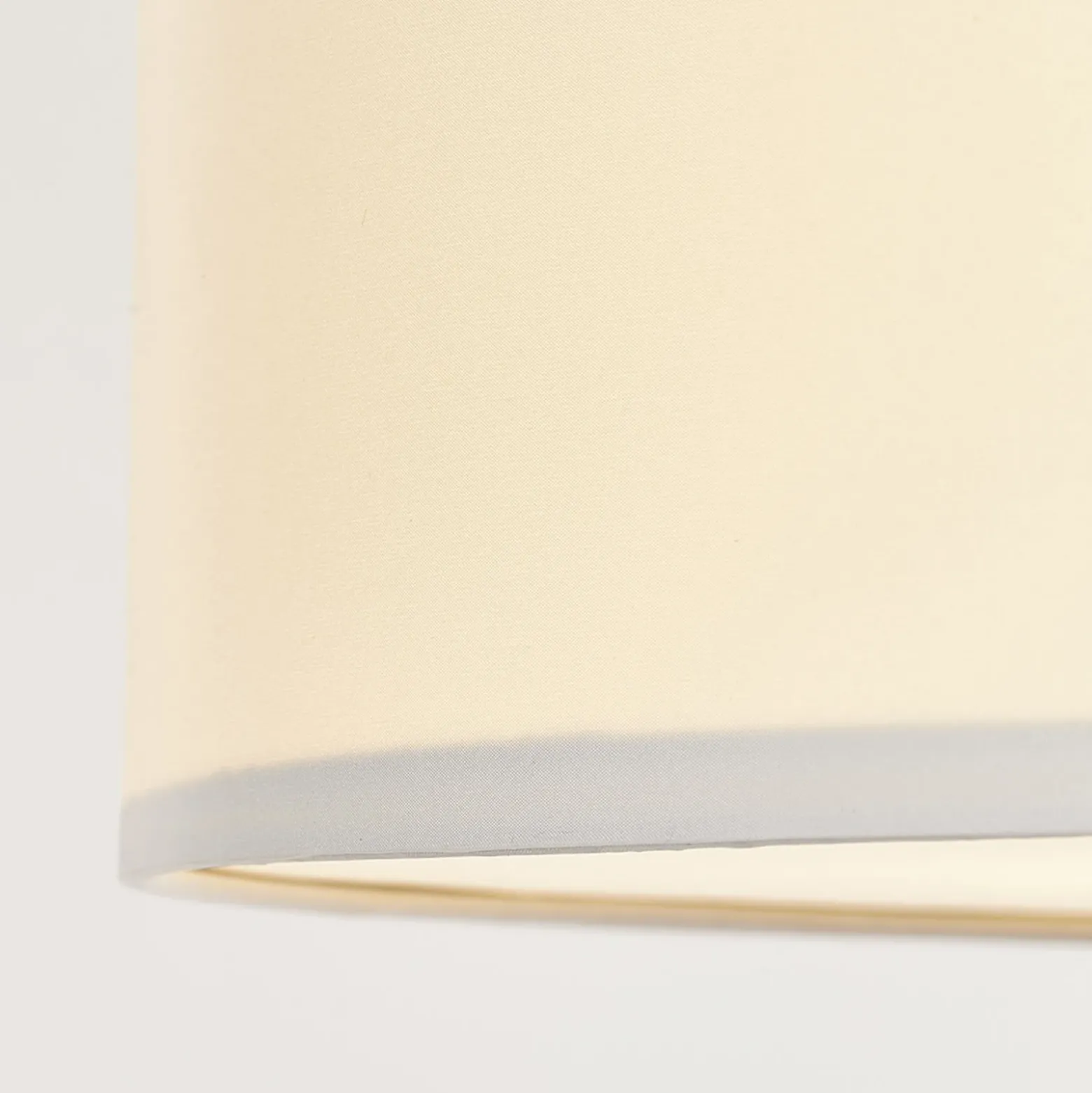 Lámpara de techo de tela Andria, 60 cm, blanca