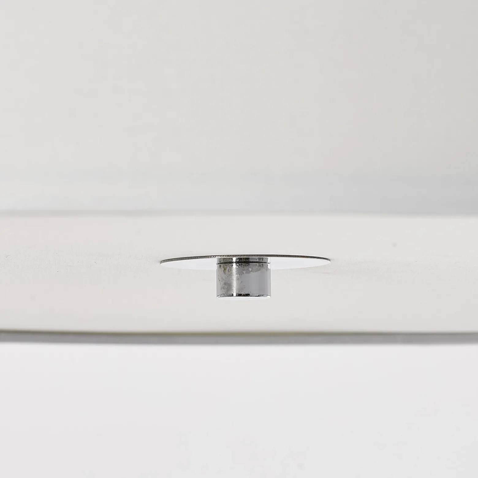 Lámpara de techo de tela Andria, 60 cm, blanca