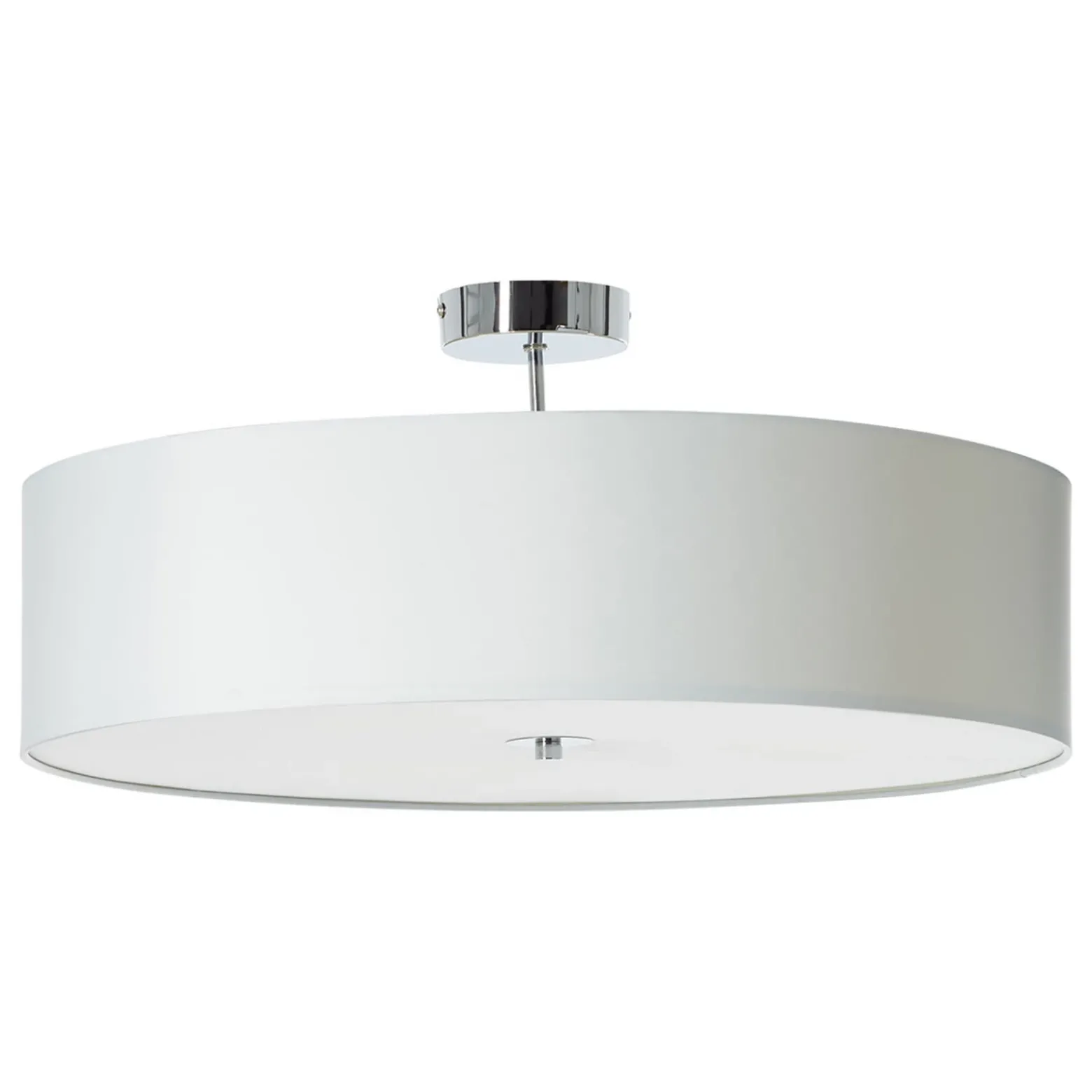 Lámpara de techo de tela Andria, 60 cm, blanca