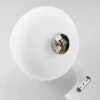 Lámpara de techo de vidrio Bibiane, blanco opal