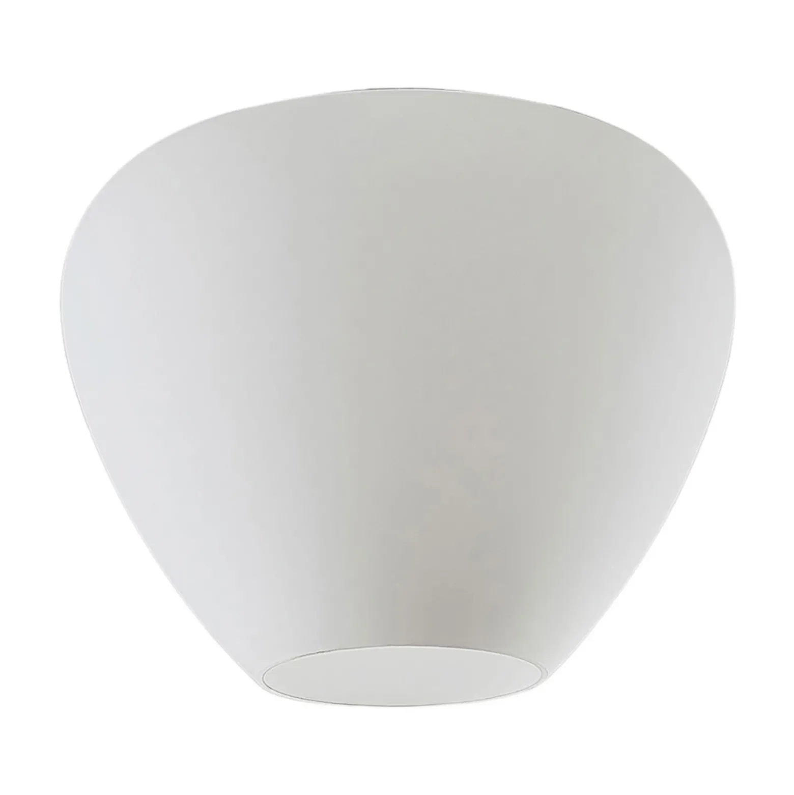 Lámpara de techo de vidrio Bibiane, blanco opal