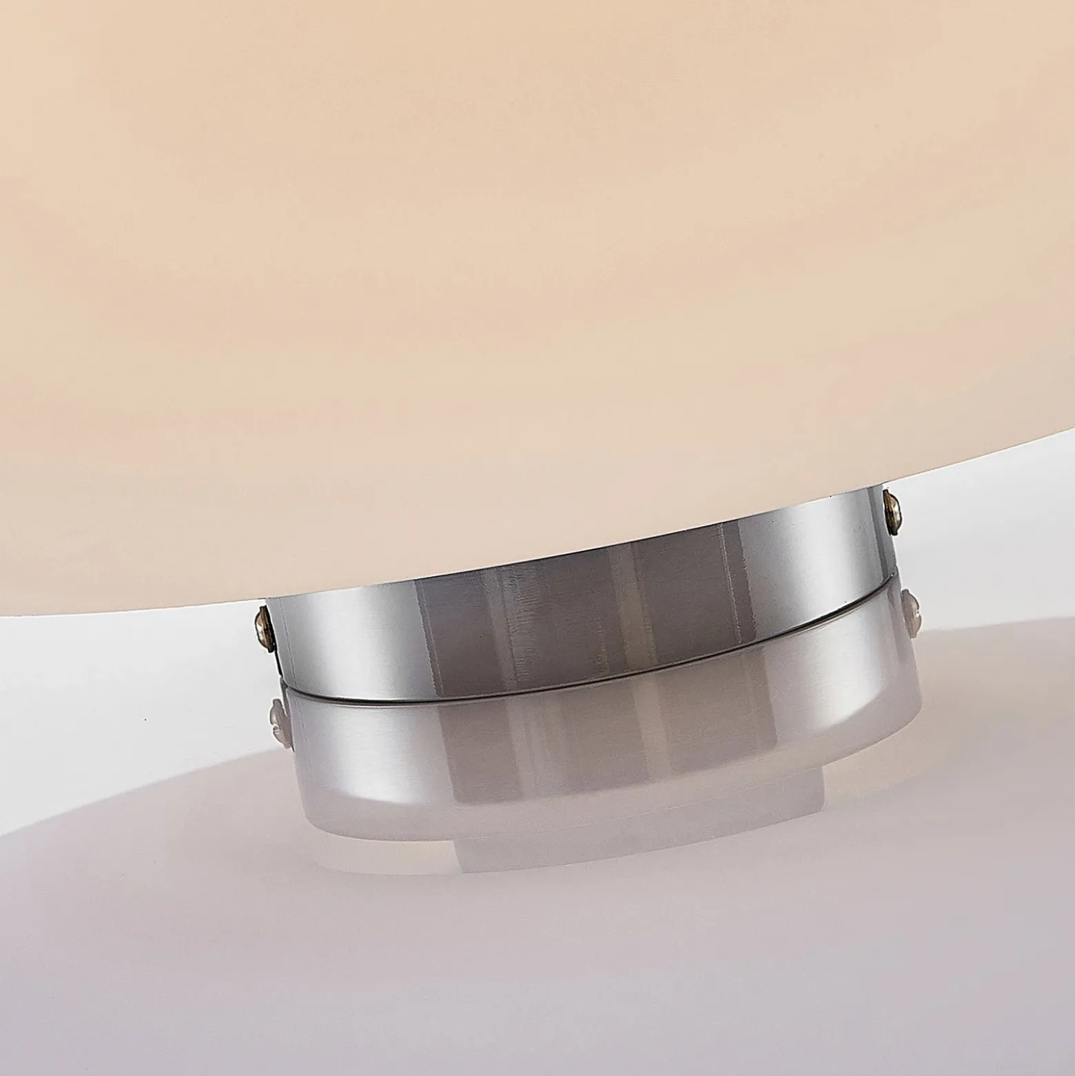 Lámpara de techo de vidrio Bibiane, blanco opal