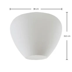 Lámpara de techo de vidrio Bibiane, blanco opal