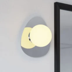 Lámpara de techo EGLO CASTROVIDO cromada, 24 cm, 1 luz, IP44, G9-LED