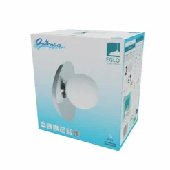 Lámpara de techo EGLO CASTROVIDO cromada, 24 cm, 1 luz, IP44, G9-LED