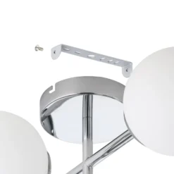 Lámpara de techo EGLO CASTROVIDO, cromada, 48 cm, 4 luces, IP44, G9-LED
