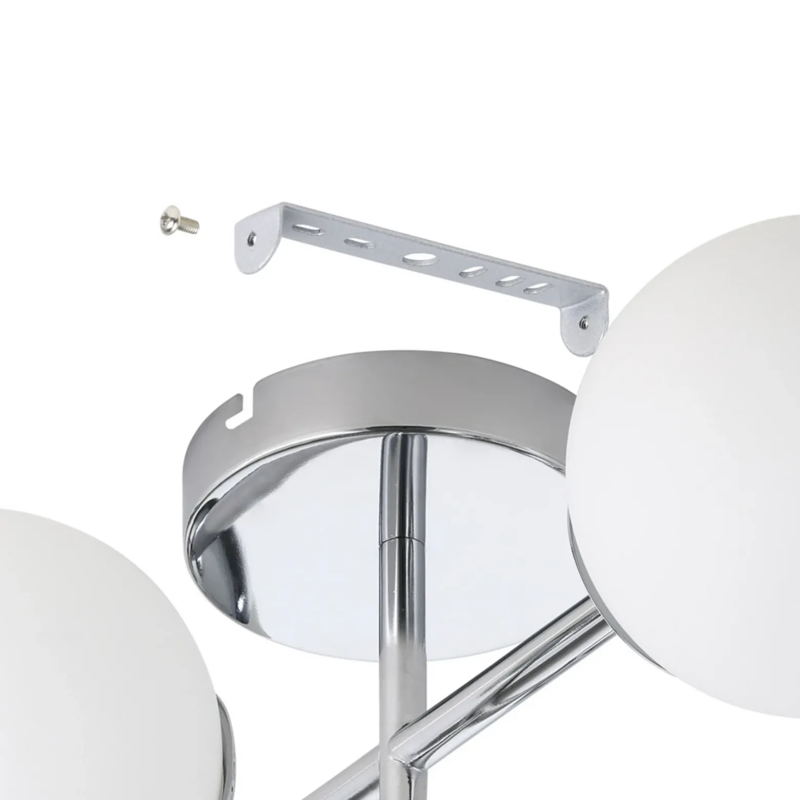 Lámpara de techo EGLO CASTROVIDO, cromada, 48 cm, 4 luces, IP44, G9-LED