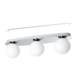 Lámpara de techo EGLO CASTROVIDO, cromada, 58 cm, 3 luces, IP44, G9-LED