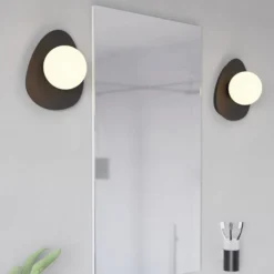 Lámpara de techo EGLO CASTROVIDO, negra, 24 cm, 1 luz, IP44, G9-LED