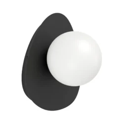 Lámpara de techo EGLO CASTROVIDO, negra, 24 cm, 1 luz, IP44, G9-LED