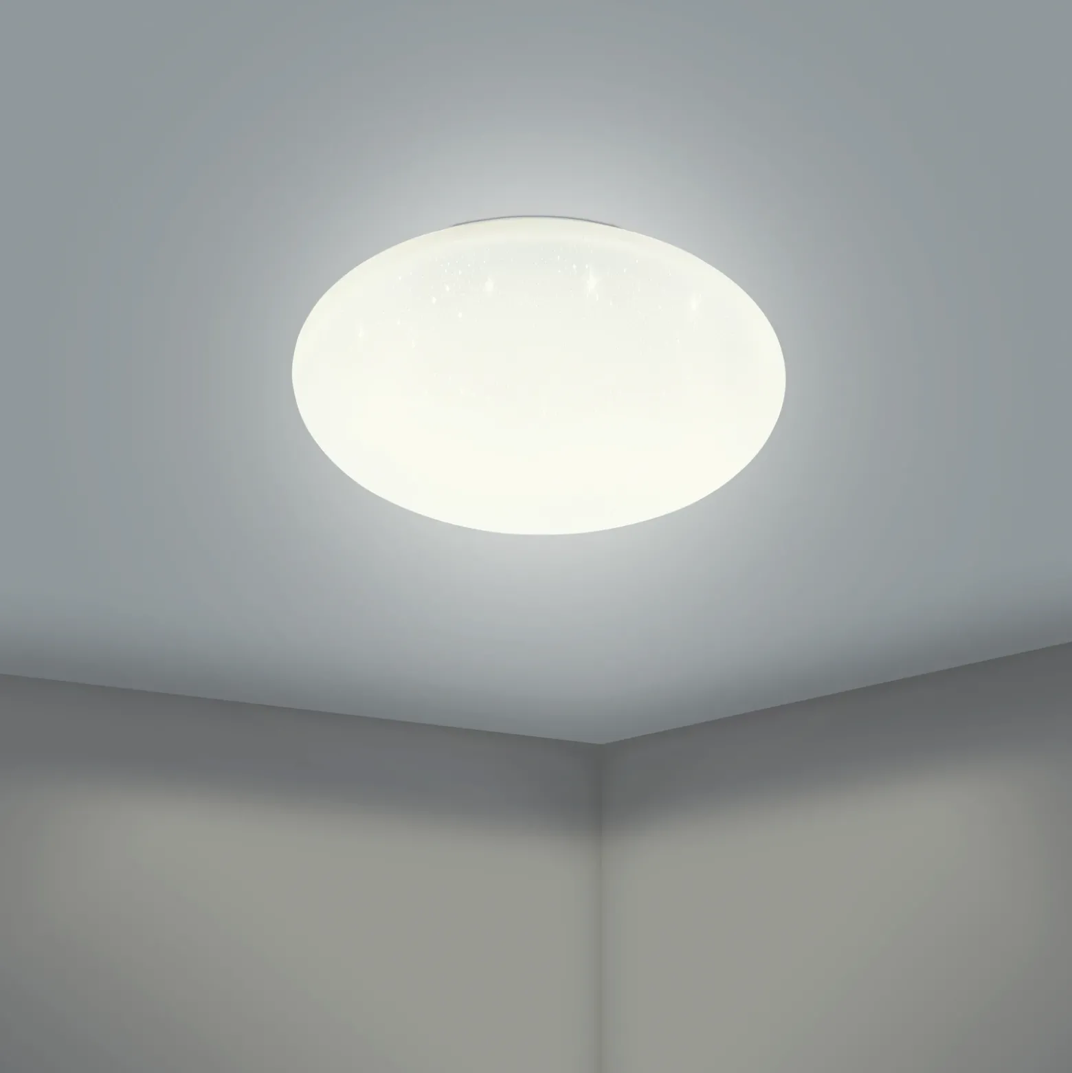 Lámpara de techo EGLO connect Totari-Z, Ø38cm, 19W, efecto cristal