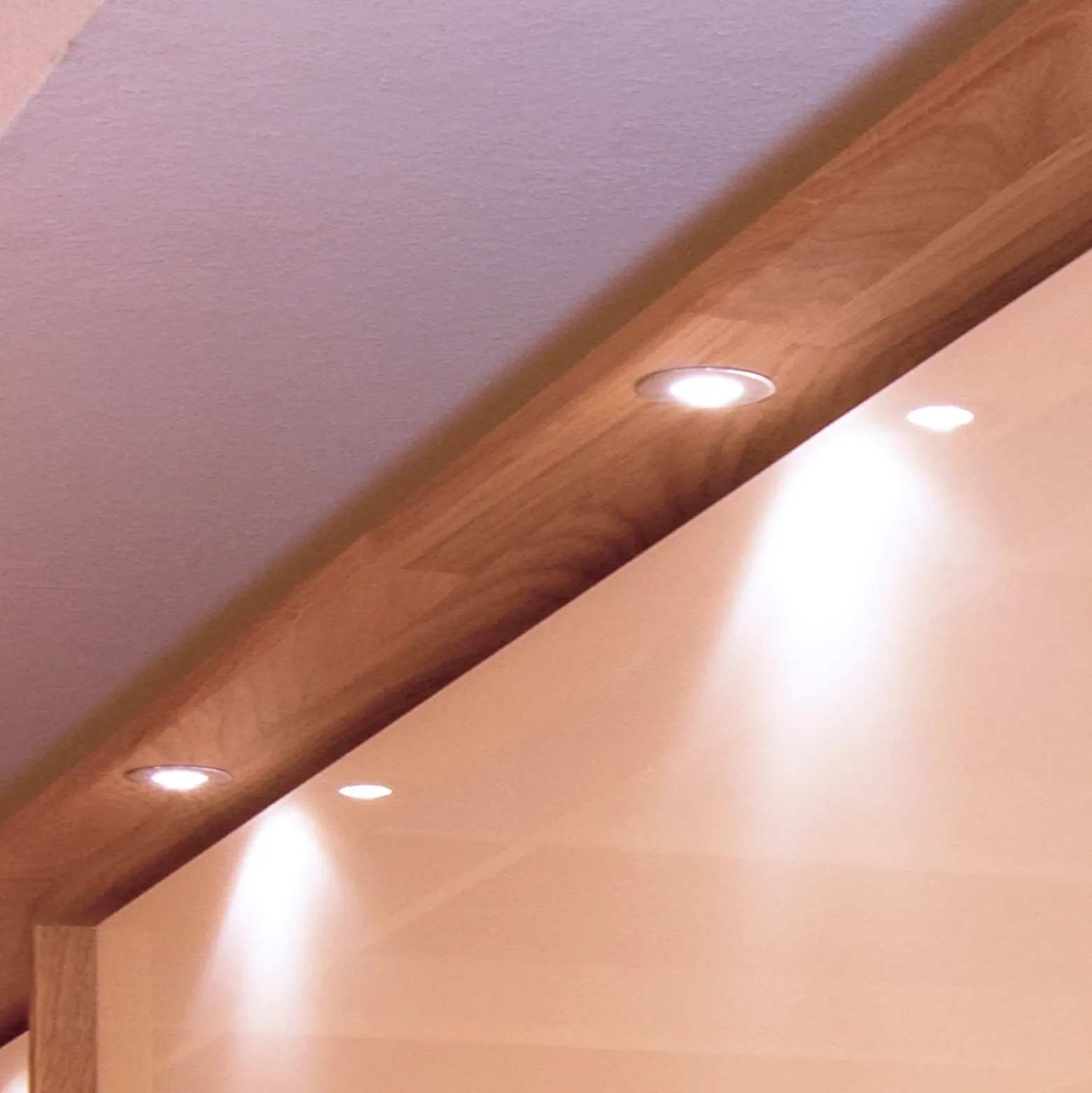 Lámpara de techo empotrable LED Punto Lumi, blanca, 1 W, 3.000 K