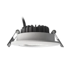 Lámpara de techo empotrable LED Dione, IP44, 3.000 K, blanca, atenuable