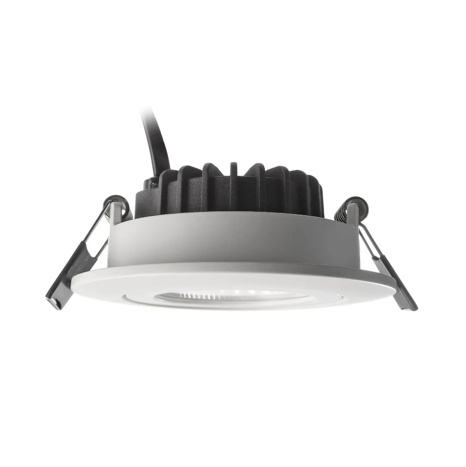 Lámpara de techo empotrable LED Dione, IP44, 3.000 K, blanca, atenuable